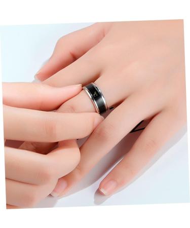 ABAODAM 2 STK Sensitive Couple Ring - Modern Men's Jewelry Stylish Cock Ring Delicate Temperature Lover's Ring - Adjustable Sizes (1.74x1.74cm) - Perfect Gift for Him - Buy Online on GoSupps.com