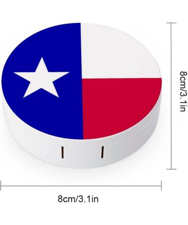 Texas Lone Star Flag Contact Lens Case Kit - Eye Care Box with Mirror Tweezers & Solution for Travel & Home - Buy Online on GoSupps.com