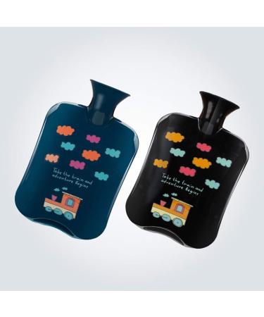 MAIES 2L Classic Hot Water Bottle | Thickened PVC Heating Bag for Pain Relief - Ideal for Warm Belly & Cold Therapy - Buy Online on GoSupps.com