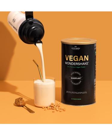 Vegan Wondershake (White Choc Peanut) - Delicious Plant-Based Protein Shake for International Shipping - Buy Online on GoSupps.com