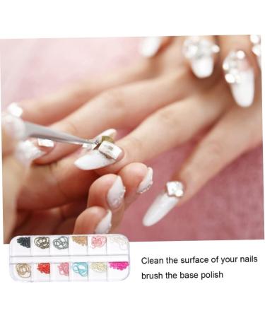 Nail Art Chain Nail Art Metal Rivet Chains Mixed Design DIY Nail Decoration Accessories 12 Grids for Women Style2 - Buy Online on GoSupps.com