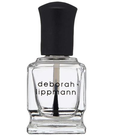 Deborah Lippmann Hard Rock | Hydrating Base and Top Coat | Promotes Healthy Growth for Soft, Brittle Nails | Diamond Powder Strengthens and Protects