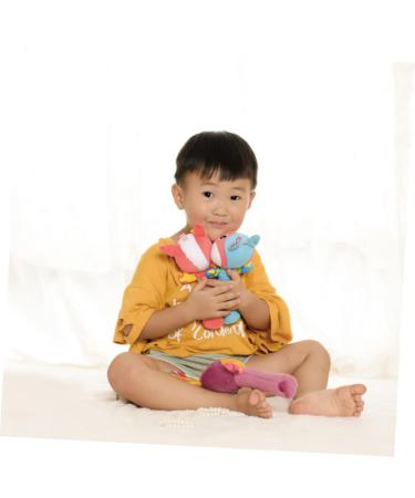 Abaodam Plush Hand Rattle Toy - 2 Pieces Baby Rattle Stuffed Animal for Newborns | Soft Plush Baby Gifts - International Shipping Available - Buy Online on GoSupps.com