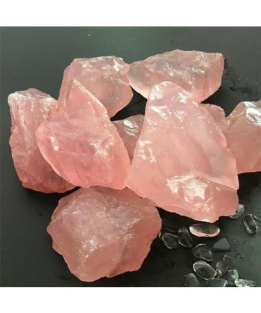 Teaching Rough Rock Raw Gemstone Fish Tank Decoration Natural Rose Quartz Minerals Specimen Pink Crystal Stones - (Color: 50g(1-5PCS))