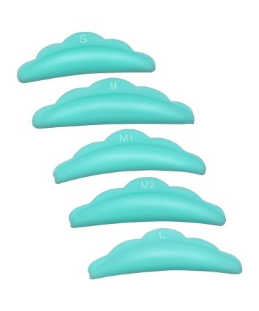 Sibba 10 Pieces Silicone Eyelash Perming Curler Eye Lash Lift Tint Perm Separator Kit Makeup Tools 5 Sizes S/M/M1/M2/L Reusable DIY Lashes Lifting Shield Rods Pads (Green) - Buy Online on GoSupps.com