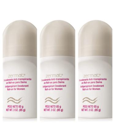 ZERMAT DISTINZION TAMARA ANTIPERSPIRANT DEODORANT ROLL ON FOR WOMEN. SET OF 3