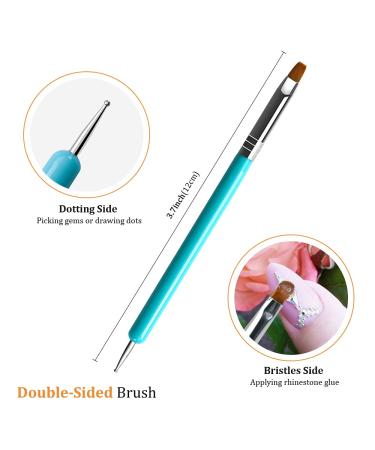 Yagoyan Rhinestone Glue 8ml - Clear Nail Gem Adhesive with Dual-Head Brush - 2 Jars - Buy Online on GoSupps.com