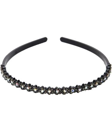 LONEEDY 4 Pack Rhinestone Crystal Headbands for Women - Non-Slip Flower Style Hairbands - Buy Online on GoSupps.com
