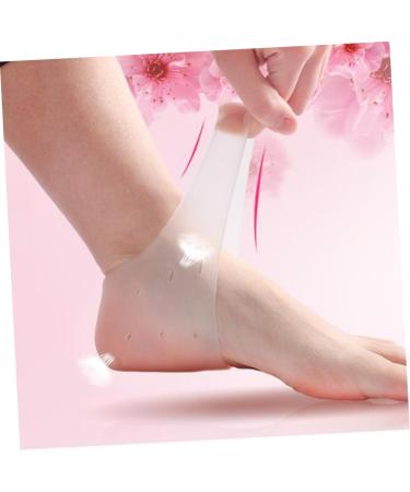 minkissy 3 Pairs Silicone Socks for Dry feet Silicone Heel Sleeves Sock Heel Protectors high Heel Sleeve Shoe Filler Foot moisturizing Socks Heel Support Foot Socks Comfortable White - Buy Online on GoSupps.com