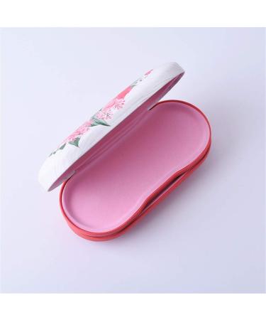 Contact Lens Case - 2 in 1 Double Sided Portable Glasses Case - Mirror - Tweezers and Applicator Included - Perfect for Girls' Womens' Gifts (Red) - Buy Online on GoSupps.com