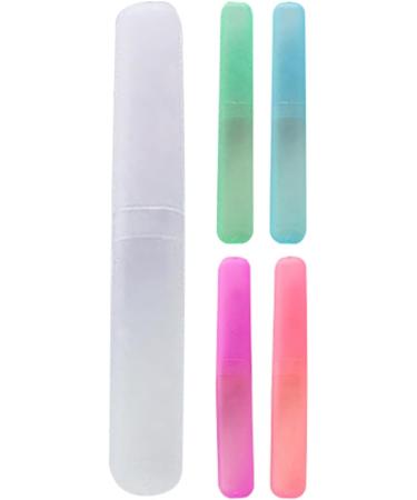 Portable Toothbrush Travel Case - Hiking & Camping Toothbrush Holder Tube - White Protective Cover - Buy Online on GoSupps.com