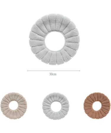 Daycount Soft Toilet Mat Soft Warm Toilet Seat Heated Closestool Pad Washable Toilet Seat Cover Bathroom Product (Grey) - Buy Online on GoSupps.com