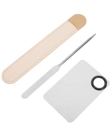 FRCOLOR 3 Sets Makeup Mixing Tray & Spatula | Stainless Steel Palette for Foundation & Nail Art | Korean Makeup Accessories - Buy Online on GoSupps.com