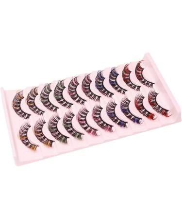 Colored Russian Strip Lashes D Curl | Wispy Faux Mink Eyelashes | Party & Halloween Makeup - Buy Online on GoSupps.com