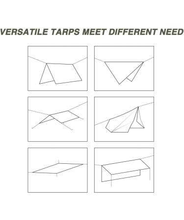 NatEtoile Camping Tarps 13x10ft Hammock Rain Fly  Heavy Duty Waterproof Rain Fly Cover for Hammock Camping  Tarp for Under Tent  Hammock Tarp for Camping  Hiking  Backpacking - Buy Online on GoSupps.com