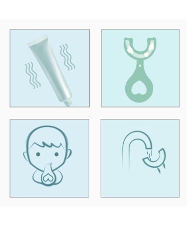 U-Shaped Silicone Kids Toothbrush - Manual Tooth Cleaner for Efficient Oral Hygiene - Buy Online on GoSupps.com