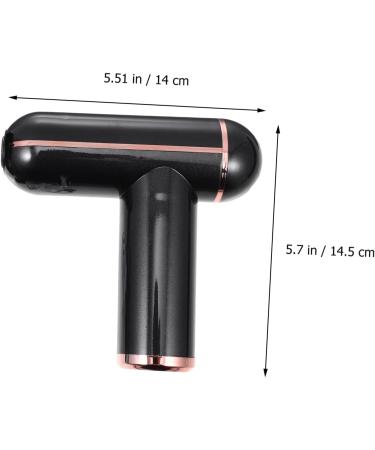 Fascia Massage Gun Set - Adjustable Portable Impact Massager & Metal Accessories - Mini 14.5x14x4.2cm Black | International Shipping Available - Buy Online on GoSupps.com