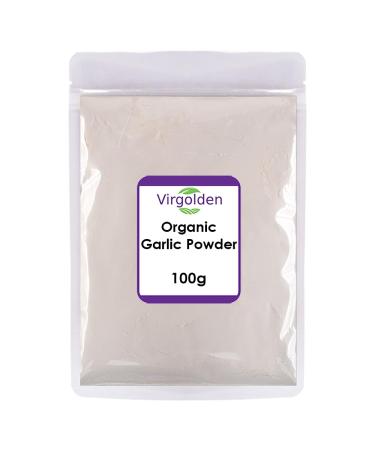 Organic Garlic Powder 100g by Virgolden Organic - Perfect for Cooking Soups Stews Vegan