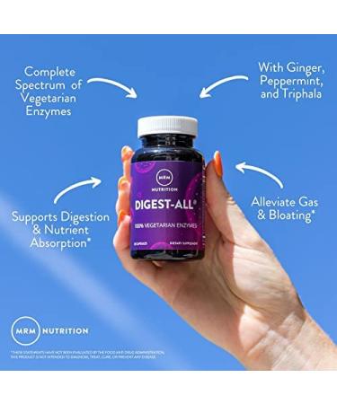 MRM Digest-All Vegetarian Capsules | 100% Plant-Based Digestive Support - Buy Online on GoSupps.com