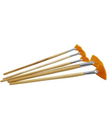 JOWOART 5Pcs Nylon Fan-Shaped Brush Set for Painting and Drawing - Buy Online on GoSupps.com