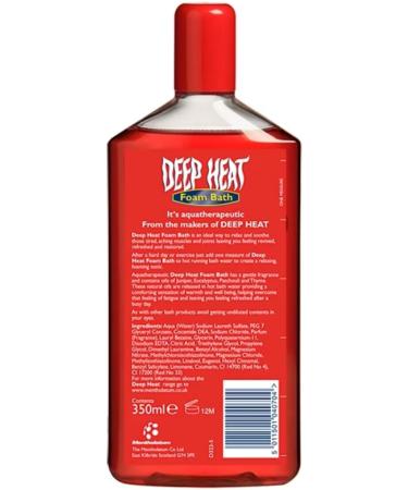 Mentholatum Deep Heat Foam Bath 350ml - Soothing Muscle Relief | Pack of 1 - Buy Online on GoSupps.com