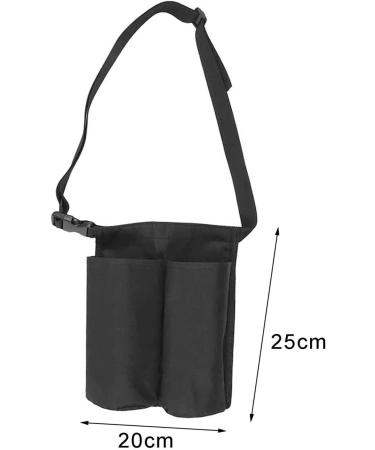 Perfk Massage Bottle Bag - Adjustable Length Oil & Lotion Case with 2 Pockets | Portable Waist Double Bottle for Massage Therapy - Buy Online on GoSupps.com