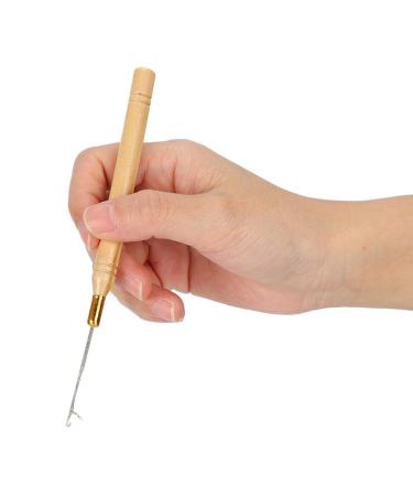 10PCS Wooden Handle Hair Extension Hook Needle - Wig Tools for Easy Hair Extensions - Buy Online on GoSupps.com