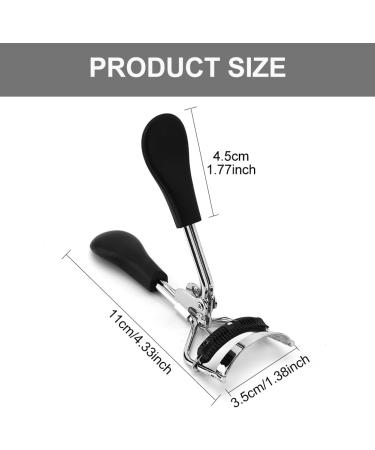 Professional Eyelash Curler with Comb and 6 Refill Pads - Mini Lash Curler for All Eye Shapes - No Pinching or Pulling - Makeup Tool for Instantly Curled Lashes - Buy Online on GoSupps.com