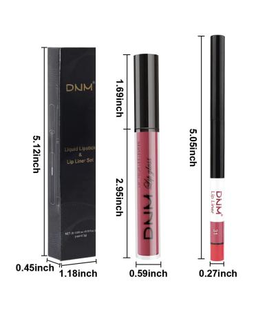 AMY'S DIARY 2pcs Red Matte Lip Liner and Lipstick Set | Waterproof 24H Liquid Lipstick and Lip Liner Kit for Long-Lasting, Matt Lips Makeup | (31) - Buy Online on GoSupps.com