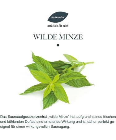 Saunabedarf Schneider Wild Mint Sauna Infusion Concentrate - 250ml | Premium Sauna Experience - Buy Online on GoSupps.com