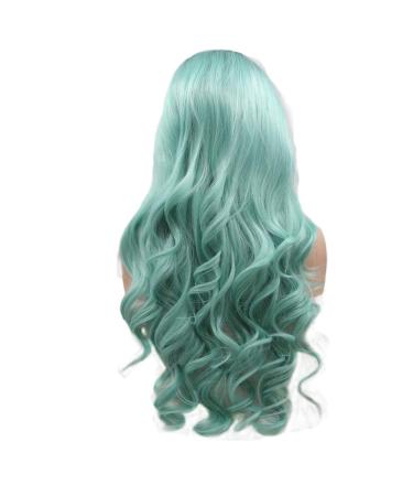 Buy Beauty Mermaid Wig - Natural Turquoise Purple Long Wavy Lace Front Wig for Women | Perfect for Cosplay & Parties | Synthetic Heat Fiber Fashion Hairstyle - Buy Online on GoSupps.com