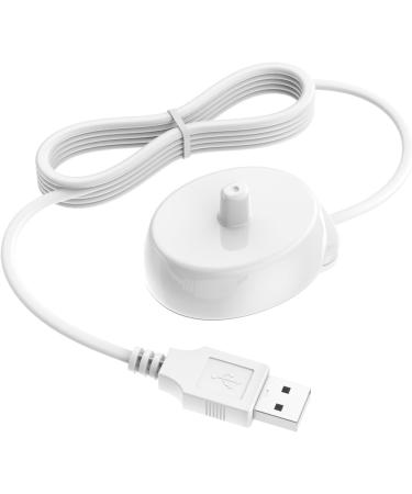 USB Electric Toothbrush Charger for Braun Oral B 3757 Charger Replacement USB 3757 Charger for Oral-B Waterproof Inductive Charging Base Portable for Travel