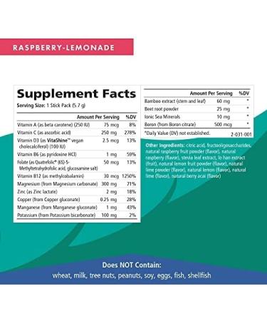 Pure Essence Labs Ionic-Fizz Magnesium Plus Stick - Raspberry Lemonade 30ct - Buy Online on GoSupps.com