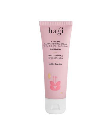Hagi Bali Holiday - Natural Hand and Nail Cream | Biotin | Cucumber Extract | Hibiscus Extract | Bamboo Extract | Shea Butter | Vitamin E | Hydration | 50ml