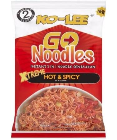 Ko Lee Noodles Multipack Xtreme Hot & Spicy and Chicken Noodles | Bulk Noodles (16x85g (8 each)) - Buy Online on GoSupps.com