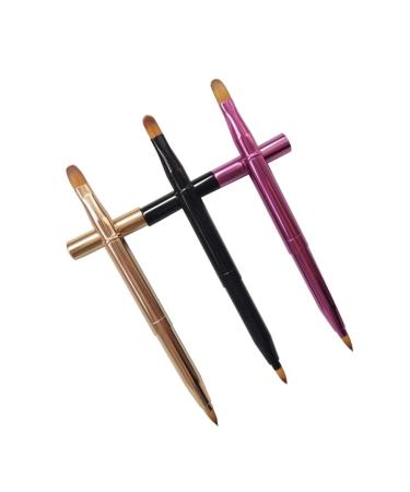 Angoily 9 Pcs Retractable Lip & Concealer Brush Set - Professional Makeup Tools for Home & Salon Use Perfect Travel Applicators - Buy Online on GoSupps.com