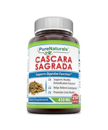 Pure Naturals Cascara Sagrada 450 Mg 250 Capsules