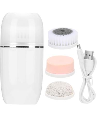 Electric Face Cleaner 3 Gears Adjustment Deeply Remove Dirt Soft Hair Brush Sponge Brush Pumice Brush Rechargeable with Storage Cover for Bathroom - Buy Online on GoSupps.com