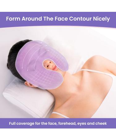 Newgo Grain Pillow Eye Mask for Sinus Pressure Relief | Hot-Cold Therapy Reusable Face Mask for Migraines Tension & Headaches | Washable Cover - Violet - Buy Online on GoSupps.com