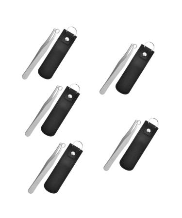 Ipetboom 5 Sets Round Nose Hair Clip Men Trimmer Precision Trimmers for Men Clippers Mens Grooming Trimmer Nose Hair Trimming Tool Ear Hair Stainless Steel Modify Man Hair Clipper