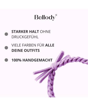 Buy Bellody Original Hair Tie - Sundance Edition | Stylish Braided Hair Tie Set (4-Pack) in Violet Purple | Strong Hold Women's Hair Accessories - International Shipping Available - Buy Online on GoSupps.com