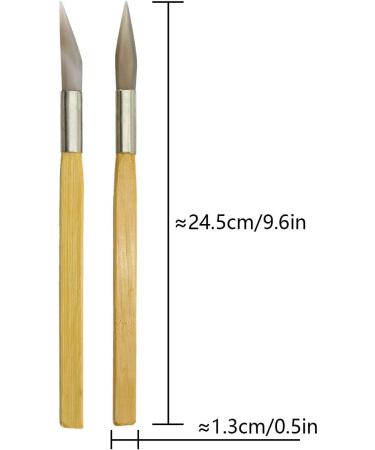 ZRM&E 2pcs Agate Knife Set with Bamboo Handle for Jewelry Maintenance and Polishing - Buy Online on GoSupps.com