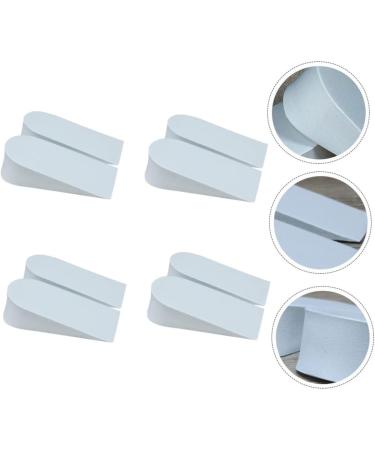 NOLITOY Invisible Heel Inserts - 8 Pairs Height Increasing Foam Cushions for Comfort and Support - Ideal for Students - White - Buy Online on GoSupps.com