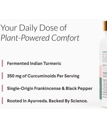Nutritional Roots - Indian Turmeric + Frankincense - With 95% Curcuminoids Curcumin Longa Boswellia Serrata & Black Pepper - Supports Joint Health - Dietary Supplement - 1 Month Supply - 60 Capsules - Buy Online on GoSupps.com