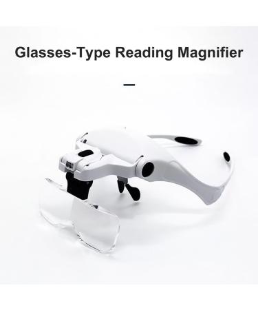 Magnifying Glasses fangzi 9892B2 Magnifying Glass for Reading with LED Light and Headband Hands Free Head Magnifier with 5 Lenses 1.0X 1.5X 2.0X 2.5X 3.5X - Buy Online on GoSupps.com