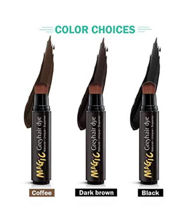 Gowwim Root Touch Up Hair Coloring Dye Pen - Semi-permanent Gray Coverage (Black) - Buy Online on GoSupps.com
