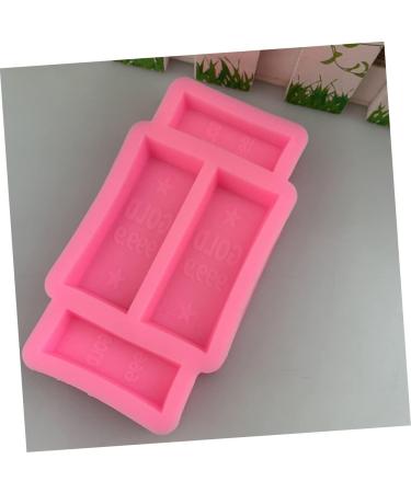 STOBOK 6 Pcs Gold Brick Silicone Mold Epoxy Resin Molds Stencils for Crafts Mold Simulation Gold Bullion Chocolate Mold Epoxy Mold Pink Pirate Fondant Cake Silica Gel Pinkx3pcs 9.3X5.1CMx3pcs - Buy Online on GoSupps.com