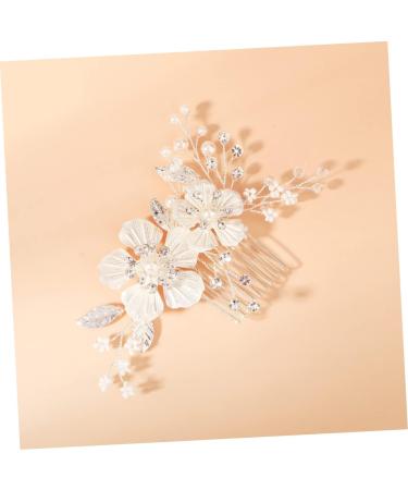 Angoily Wedding Hair Comb Clip Tiara Pearl Wedding Hair Accessories Crystal Hair Accessories Rhinestone Hair Clips Flower Hair Comb Bride Wedding Headdress Bridal Headpieces Abs Hair up - Buy Online on GoSupps.com