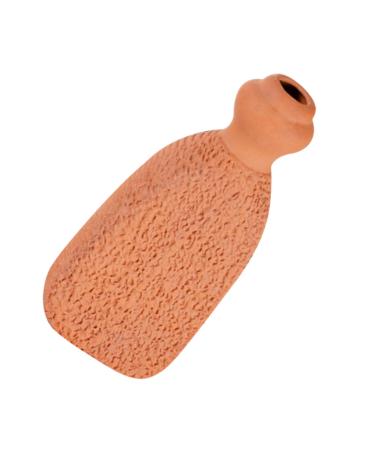 UKCOCO Natural Terracotta Foot Scrubber Handmade Ceramic Clay Pumice Stone For Exfoliating Hard Skin And Massaging Feet Ergonomic Tool For Soft Smooth Skin Men Women