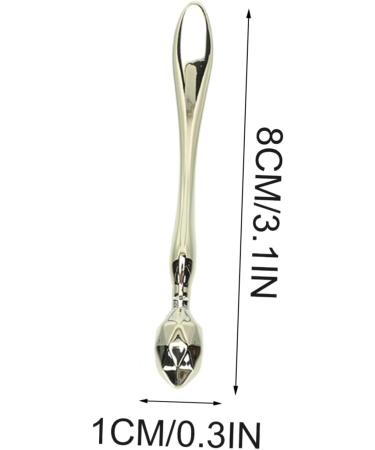 WOONEKY 2pcs Eye Cream Stick Eye Creams Face Massage Spoon Makeup Applicator Face Massage Applicator Female Eye Massage Tool Women Beauty Supply Salon Supply Zinc Alloy Metal 8x1cm Golden - Buy Online on GoSupps.com